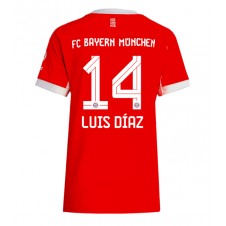 Bayern Munich Luis Diaz #14 Hjemmedrakt Kvinner 2025-26 Kortermet